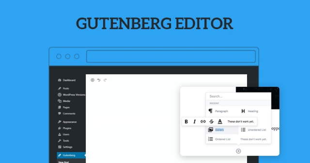 der neue Gutenberg Editor in WordPress